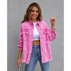 Women's Autumn and Winter Denim Jacket Women's Long-sleeved Casual Lapel Top