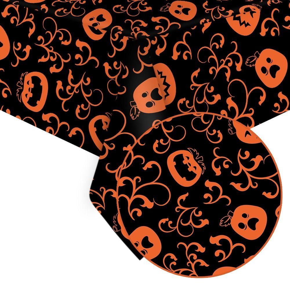 Pumpkin Ghost Spooky Bat Tablecloth Bronzing Haunted House Tablecover  Trick or Treat