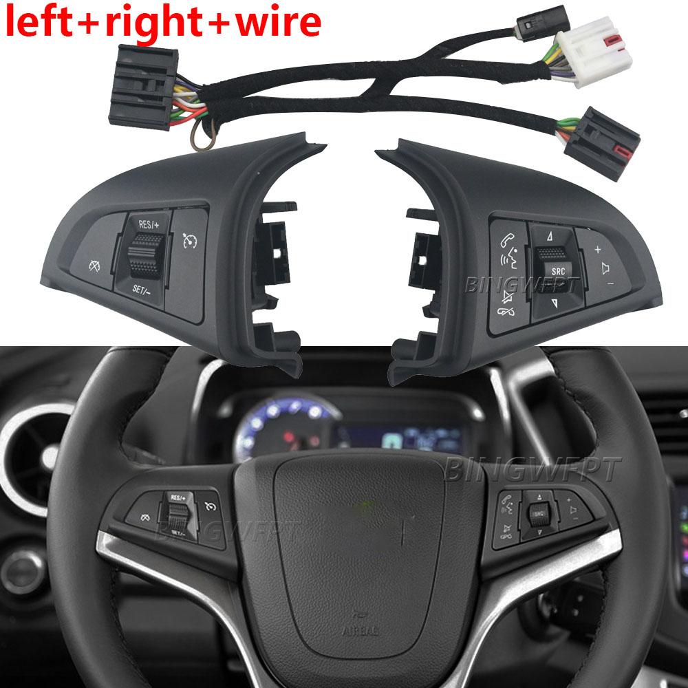 Cruise Control Switch With Wire 96892140 96892135 For Chevrolet Cruze 2009-2014 Steering Wheel Button Switches car accessories Left-Right-Wire