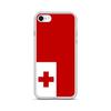 Coque Téléphone – Drapeau Des Tonga – Compatible iPhone 8 – Étui Souple – Résistant Et Antichoc - Silicone - Pixelforma