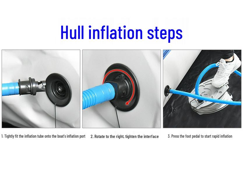 Outdoor Multi-Purpose Foot Pump for Kayaks, Air Mattresses, Pools, and Swim Rings