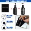 500ml Matte Black Lotion Bottle Plastic Refillable Bottle with Labels Wall-mounted Lotion Bottle Holder Shampoo Conditioner