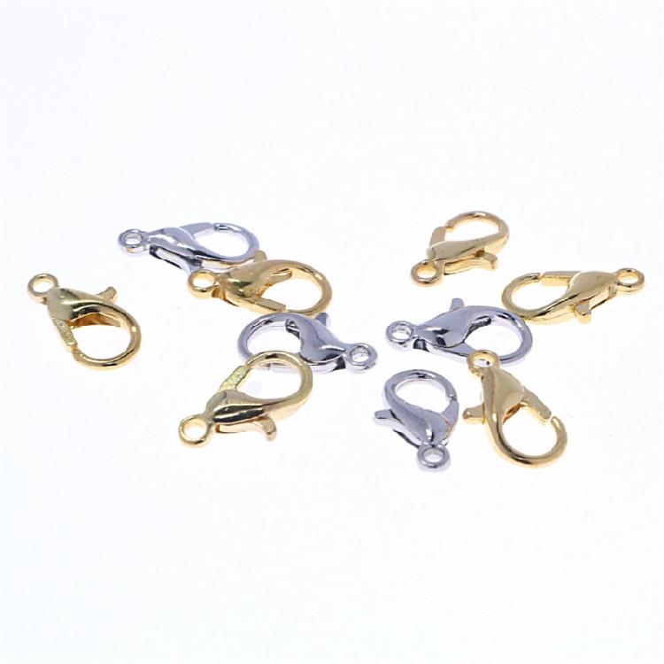 150 Pieces Elegant Gold/Silver Lobster Clasp Connectors for Necklaces and Bracelets Ideal for Craft Projects Supplies