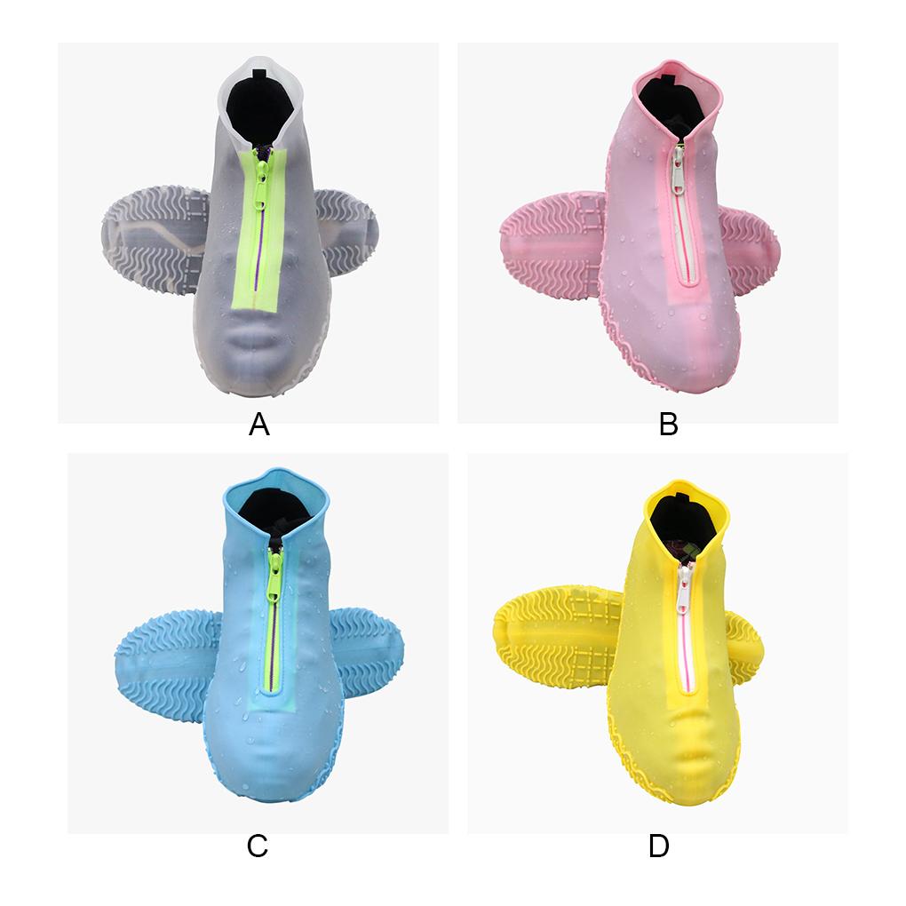 1 Pair Woman Man Unisex Silicone Shoe Cover Waterproof Covers Sneakers Protector Rain Guard Accessory Walking Cycling