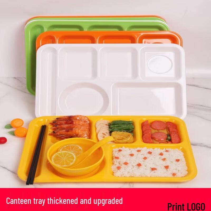 Melamine 6-Compartment School Lunch Tray