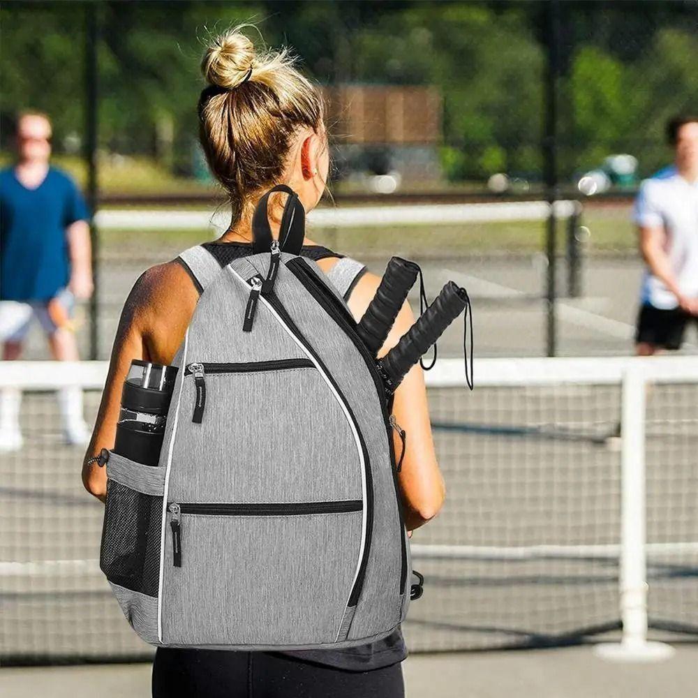 Lightweight Pickleball Backpack with Water Bottle Holder Paddle Storage Bag  Camping