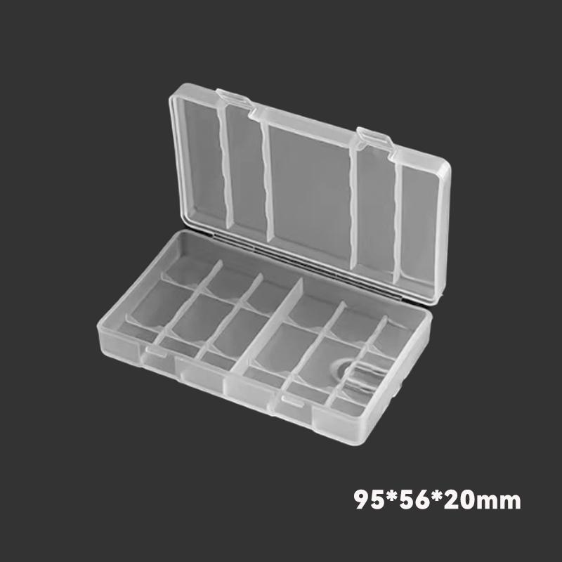 4/6/8/10 Grid 5/7 Battery Storage Box Transparent Portable Storage Box Jewelry Box Screw Box Parts Box Tool Box
