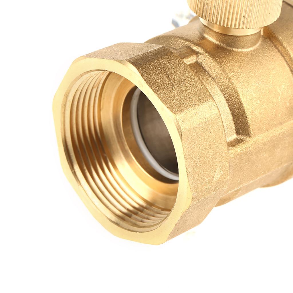 1pcs DC 12V G1 1 2  DN40 2 Way Brass Motorized Actuator Ball Valve for Air Conditioner