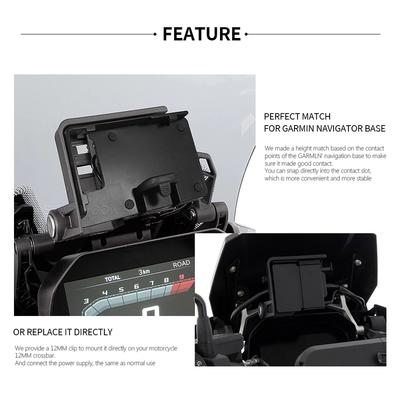 Für BMW R1250GS ADV R1200GS F850GS F750GS F700GS F800GS Kabelloses Ladegerät USB-Navigation Handyhalter F900XR F900R S1000XR