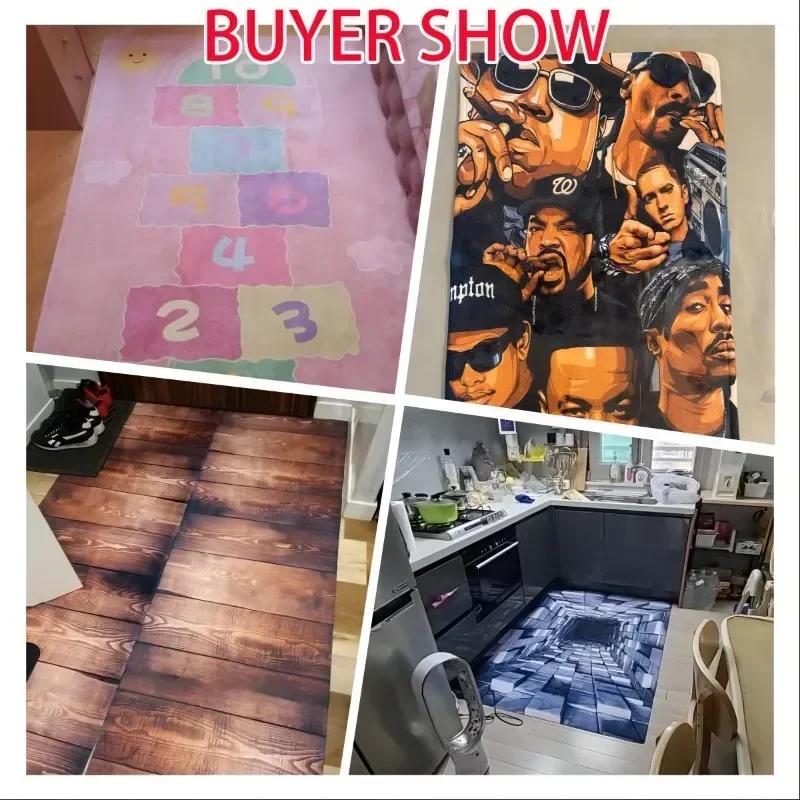 Tappeto con Stampa a Spirale Multicolore Tappeto con Motivo Astratto Retrò Tappetino Resistente alle Macchie e Lavabile per Arredamento Soggiorno Camera da Letto