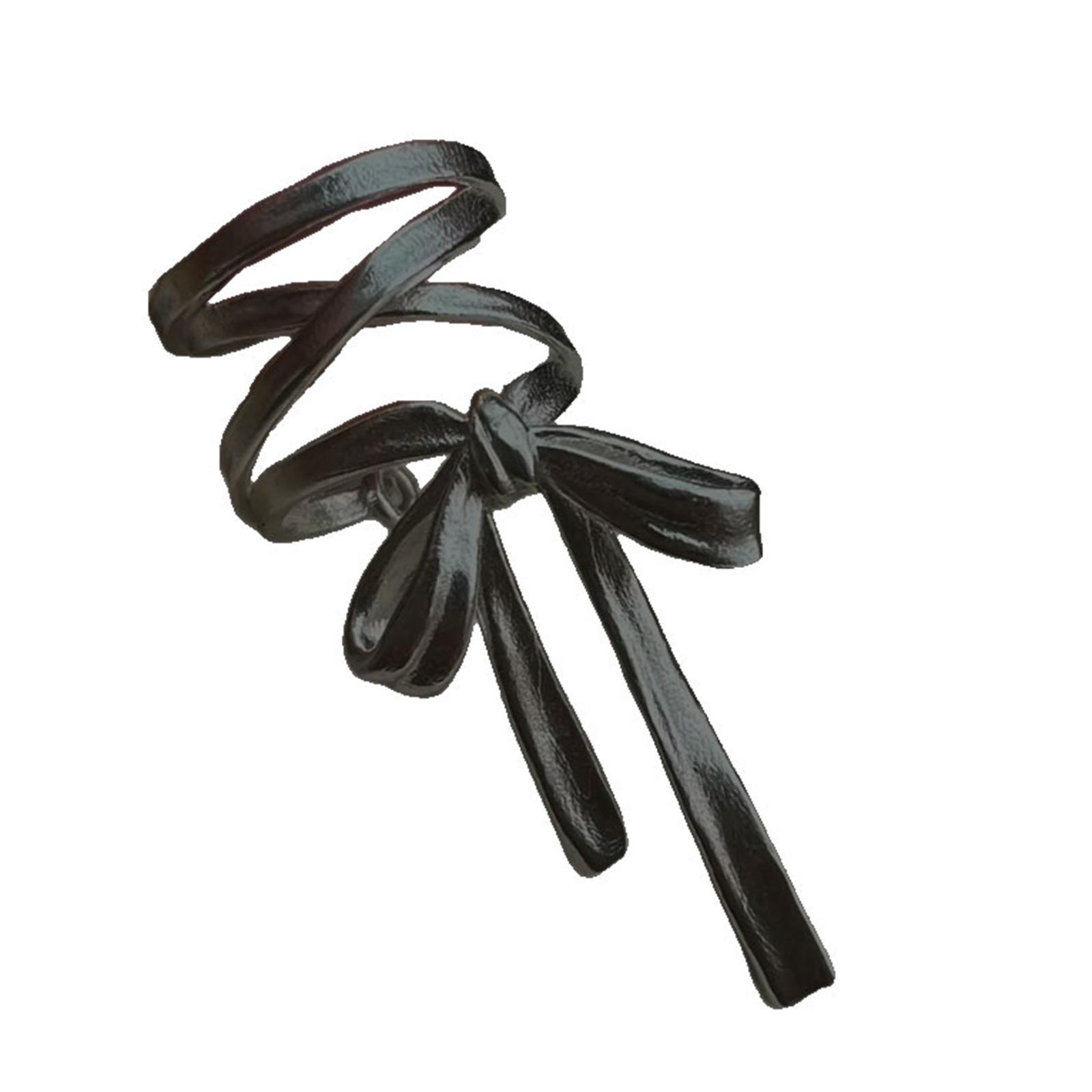 

Delicate Bowknot Charm Rings Adjustable Opening Rings for Women Girls Finger Rings Valentines Day Engagement Jewelry