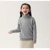 Children's 100% Pure Wool High Turtleneck Sweater - Autumn & Winter Pullover for Boys and Girls