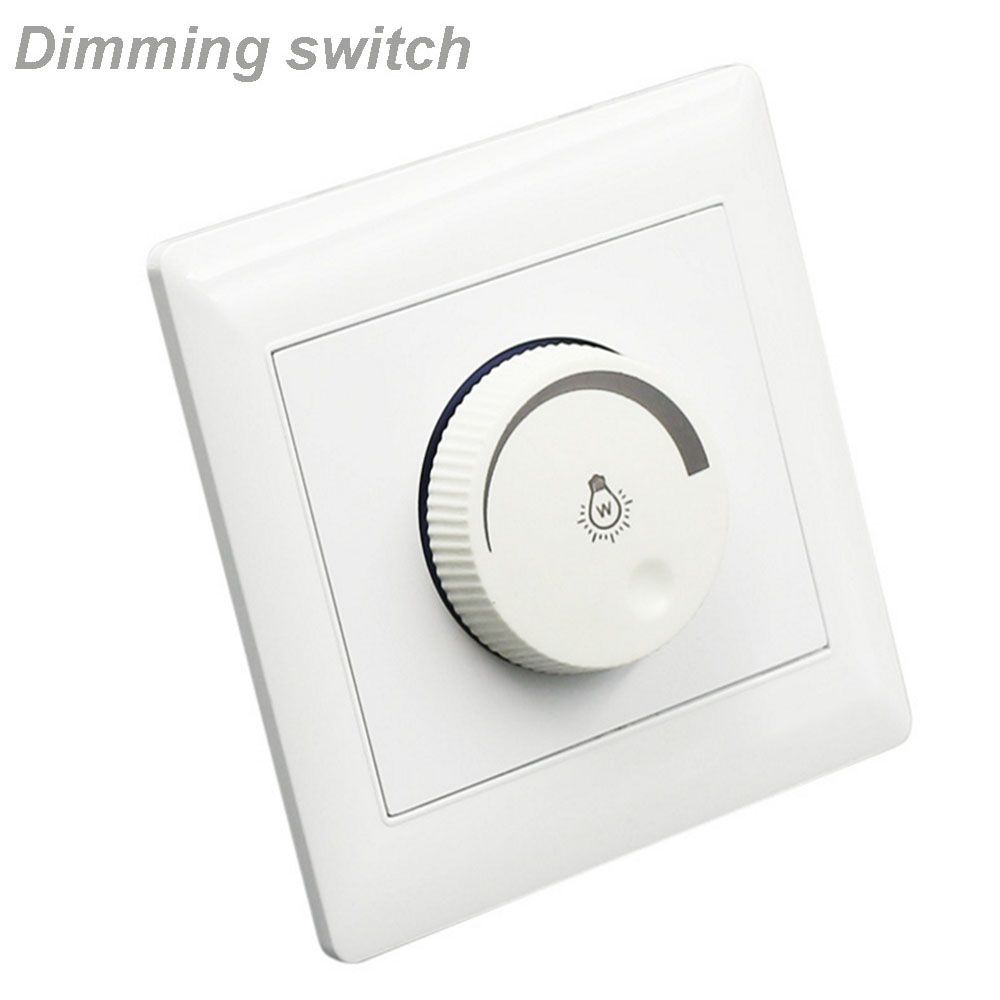 220V Durable Professional White Lamp Light Switch Dimmer Brightness Controller For Filament Lamp