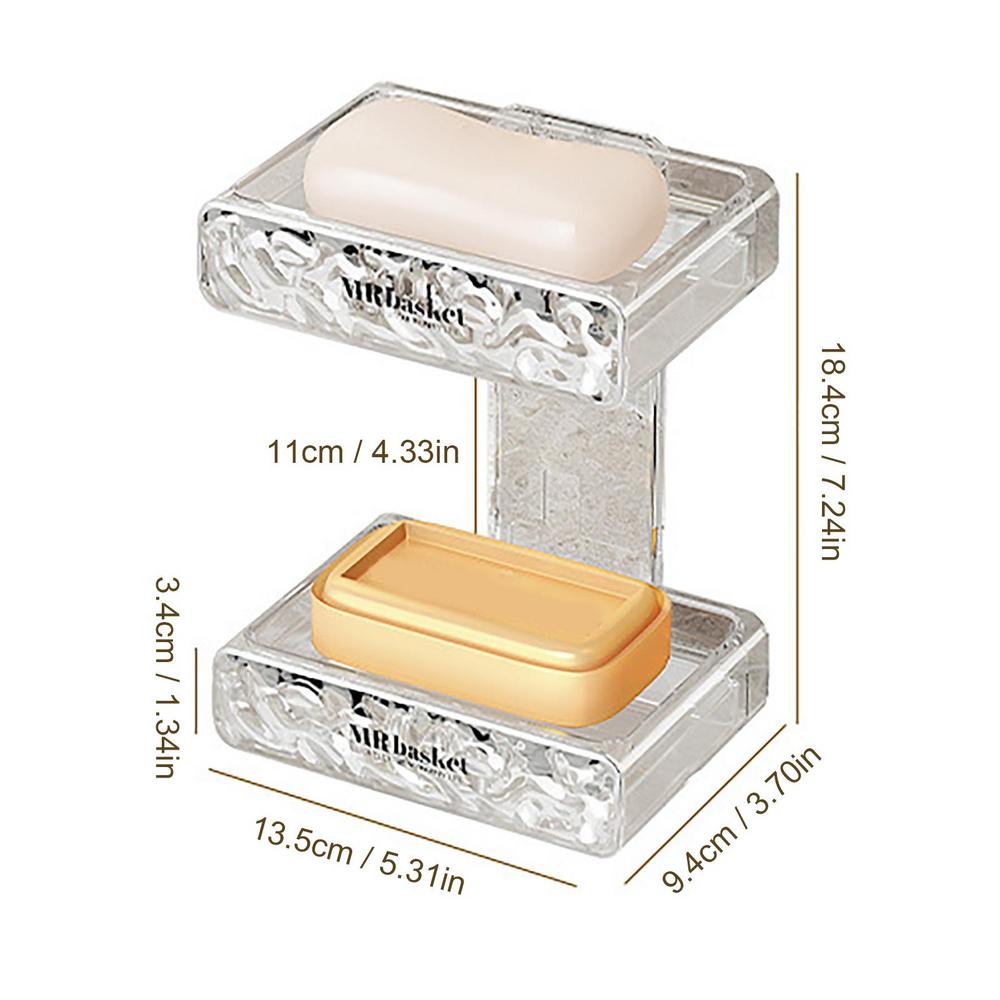 

Soap Holder For Shower Soap Saver Bath Soap Holder Wall Mounted Soap Container Soap Dish Bathroom Soap Box Dish Bar Tray With