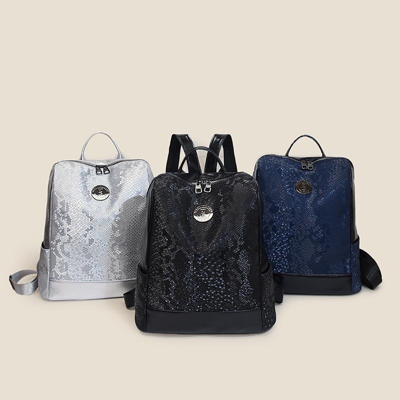 Zaino PU da donna Borsa da viaggio a grande capacità Zaino da pendolare