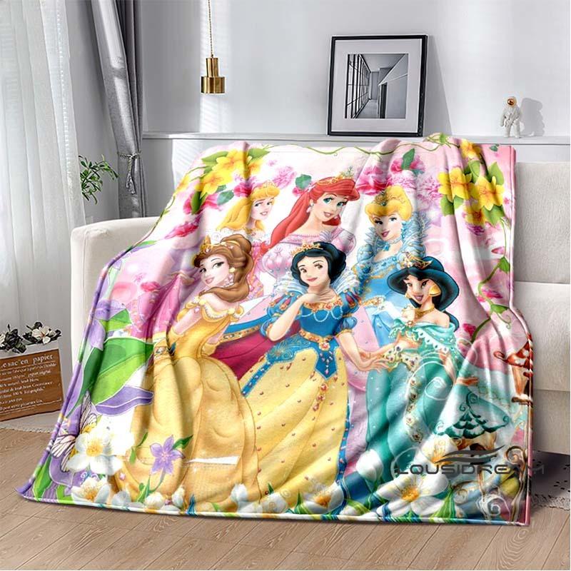 Adorable Princess Cartoon Blanket, Super Soft and Cute, Perfect for Travel, Bedding, Sofa Blankets, or Birthday Gifts.
