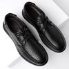 Fashion Hollow Spring Summer Business Formal Dress Shoes for Men British Black Casual Leather Shoes Male Fashion New Designer Shoe Man