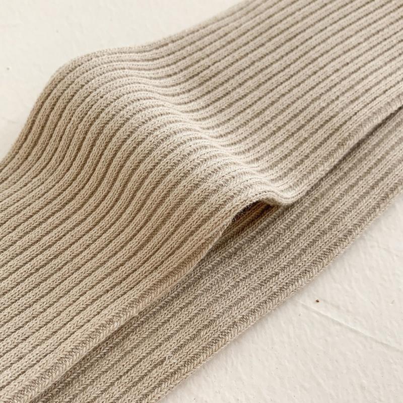 Girls' Pantyhose Children's Leggings Solid Color Vertical Striped Kids Pantyhose