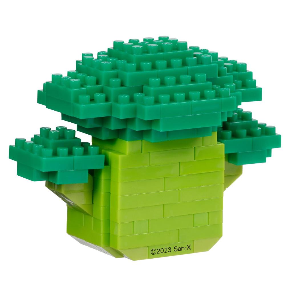 Kawada Nanoblock Kiiroitori (Broccoli) 190 Pieces, Ages 12 and Up, Rilakkuma NBCC174