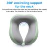 U-Shaped Neck Pillow Memory Foam Travel Neck Cushion Slow Rebound Neck Support Pillow with Storage Box for Cars Flights Home Office