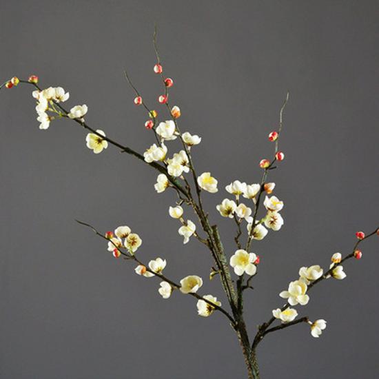 Artificial Peach & Plum Blossom Tree Ornaments – Chinese New Year Decorative Flower Arrangement