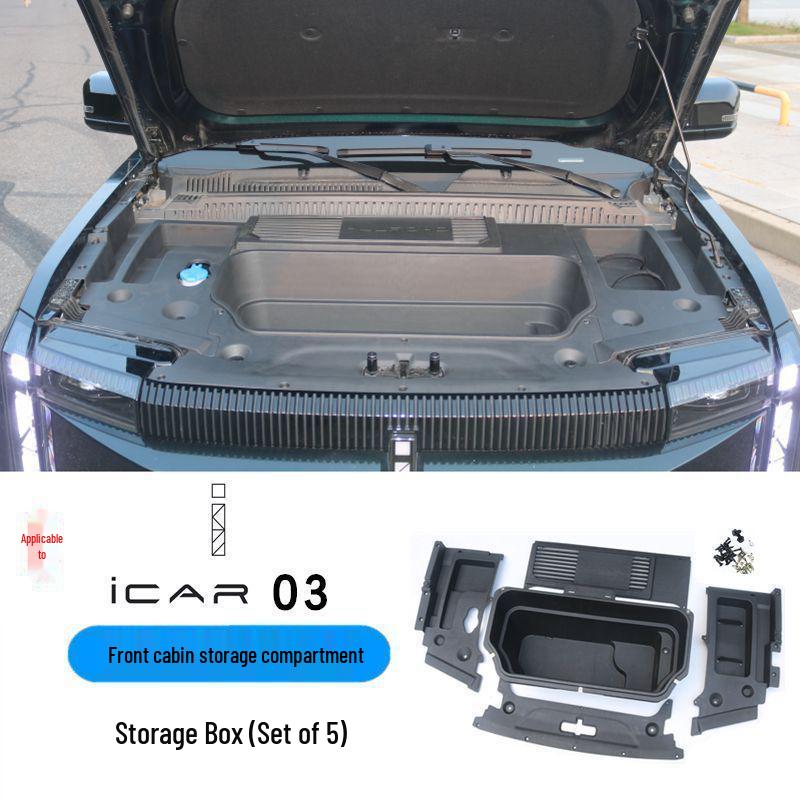 Chery iCAR 03 Front Trunk Storage Box for Engine Bay Storage Box Set (5 pieces)
