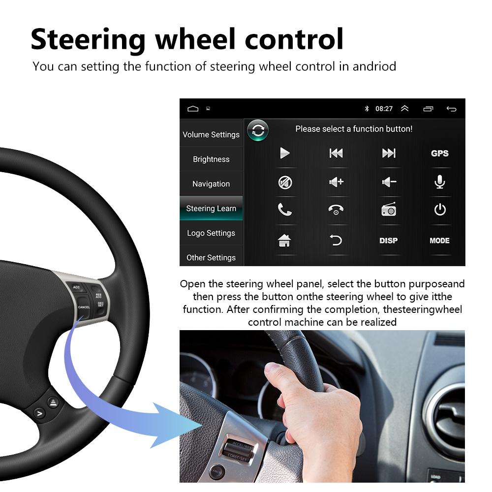 Podofo Автомагнітола Android 8.1 для Opel 7" Android радіо плеєр підтримка Mirror Link GPS WIFI камера заднього виду автомобільний відеореєстратор управління з керма FM Bluetooth