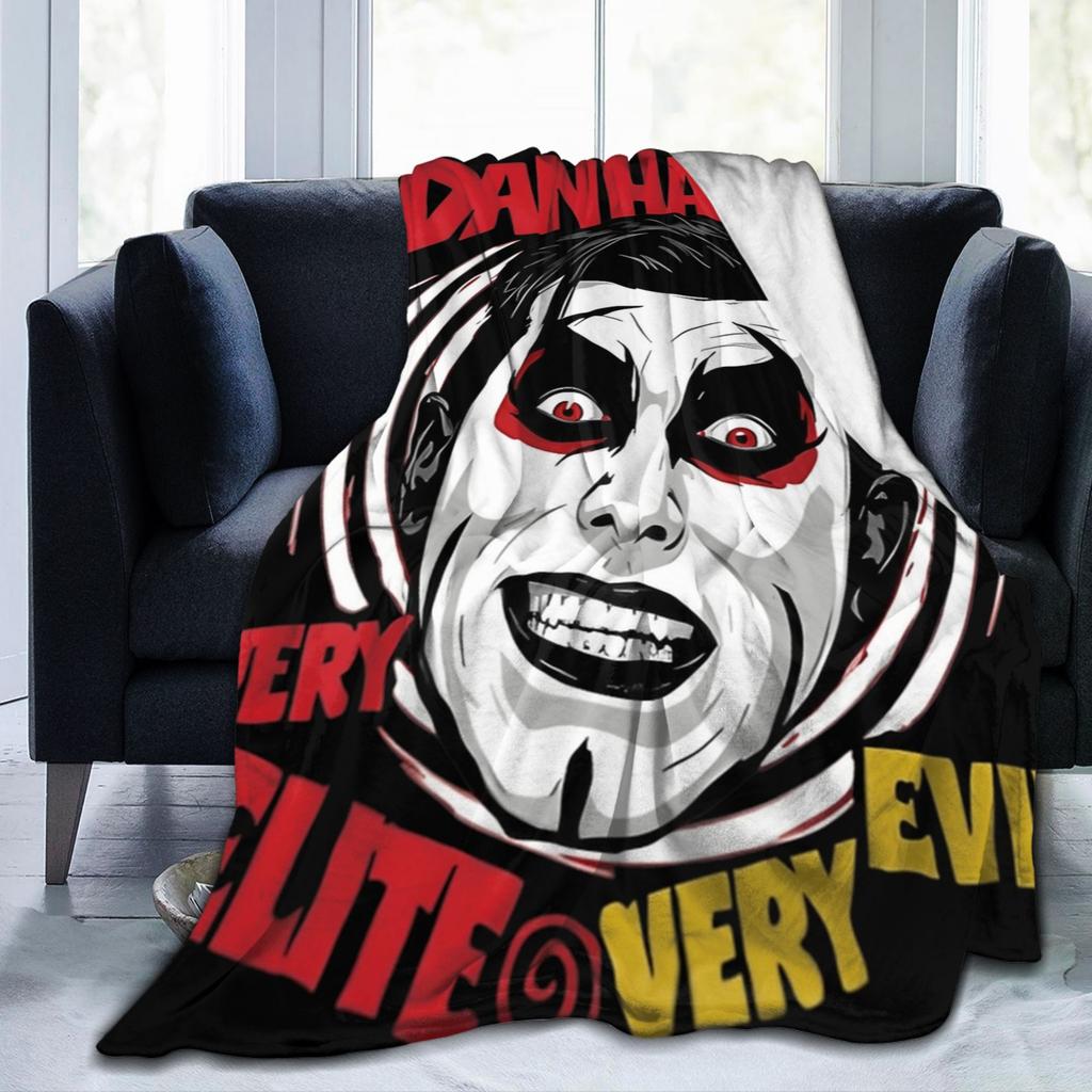 Danhausen Very Nice Very Evil Blanket Flannel Autumn  Multifunction Lightweight Throw Blanket for Bedding Bedroom Rug Piece