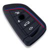 Silicone Car Remote Key Case Cover Shell For BMW X1 X3 X4 X5 X6 F15 F16 G30 3 5 7 Series G11 F48 Accessories Keychain