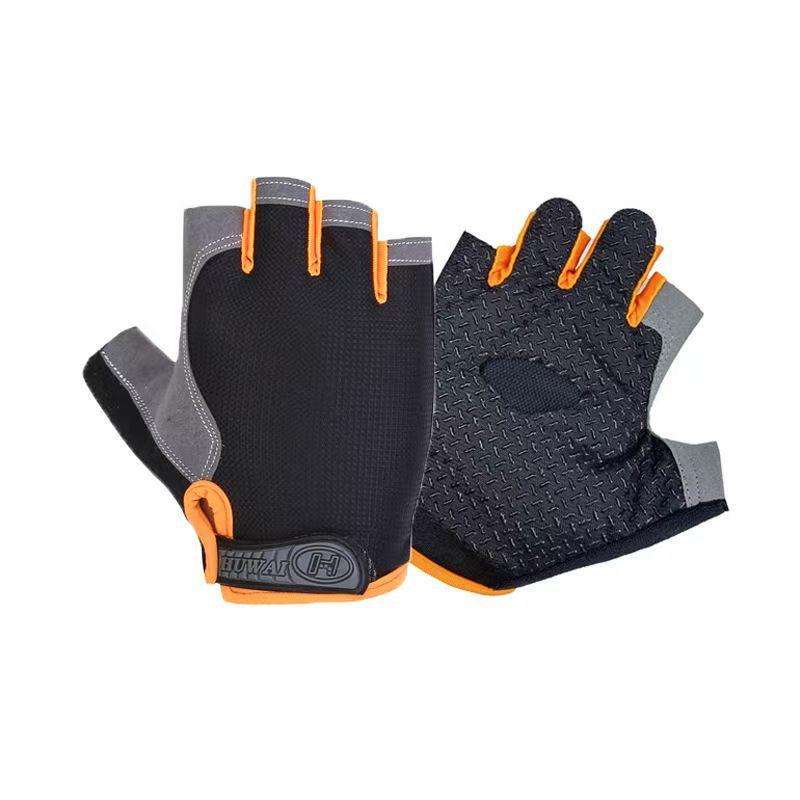 Unisex Non-Slip Half-Finger Workout Gloves - Ideal for Pull-ups, Cycling, and Preventing Calluses