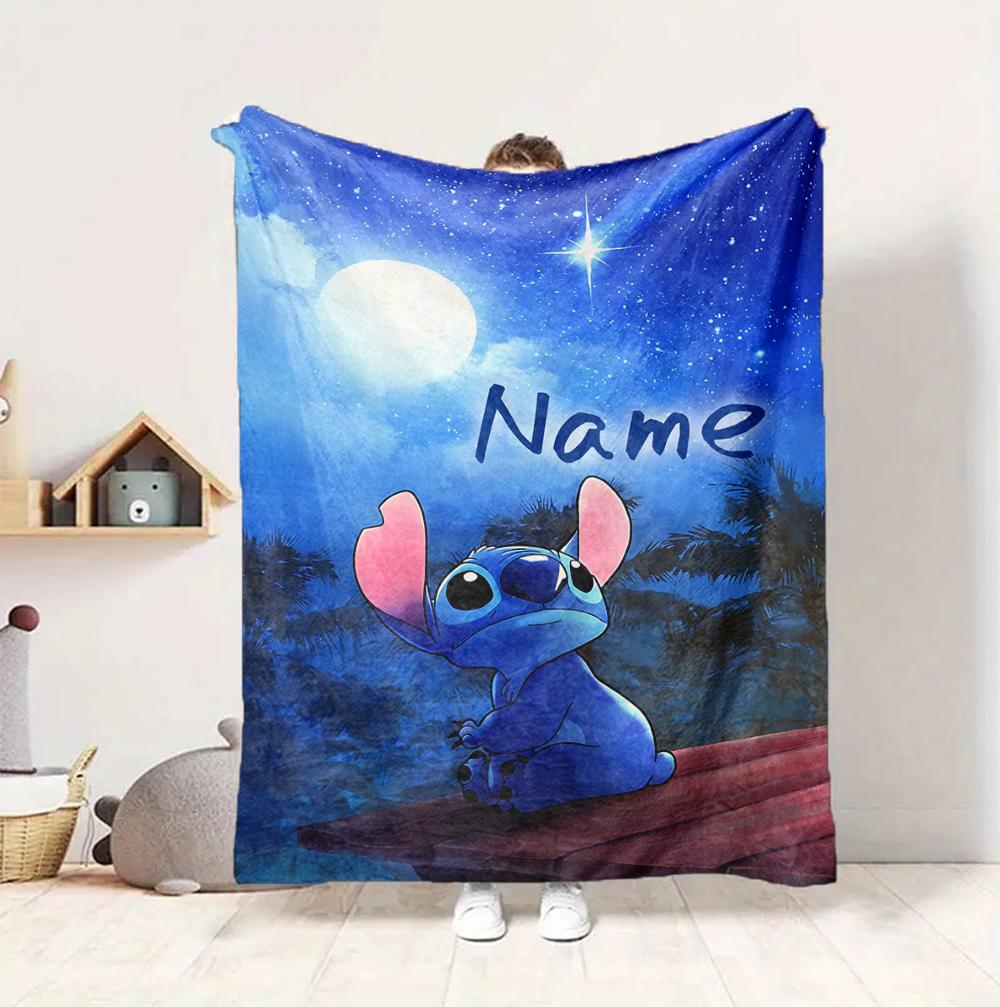Custom Name Island Adventure Flannel Blanket Throw Blanket Soft Warm Sofa Bed Decor Unique Gift