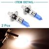 ACROPIX Halogen Fog Lamp Headlight 100W H1 White Silver Tone 2pcs