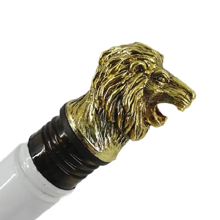 Decorative Animal Head Bottle Pourer Leak Proof Zinc Alloy Wine Pour Dispenser Household Rustproof Wine Stopper Tool