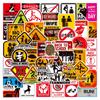 sanyuexiaozai Waterproof Decal for Laptop Motorcycle Snowboard Car Warning Stickers, DIY Decoration, Pack of 100