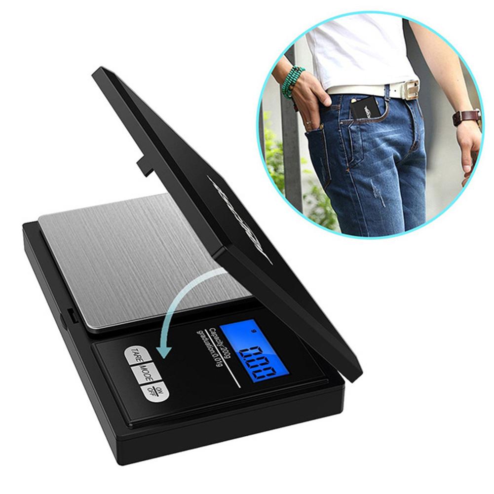 Mini Jewelry Scale 500g 0.01g 1kg 0.1g Electronic Stainless Steel Digital Scale Jewelry Gold Gram Balance Portable Kitchen Scale