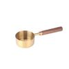 Gold & Black Stainless Steel Measuring Cups and Spoons with Wooden Handles and Scale - Multifunctional Baking & Coffee Spoon Set
