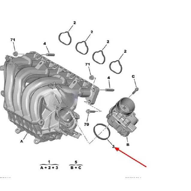 Throttle Seals for Peugeot 508 for Citroen C5 for AEOLUS AX7 2.0/2.3