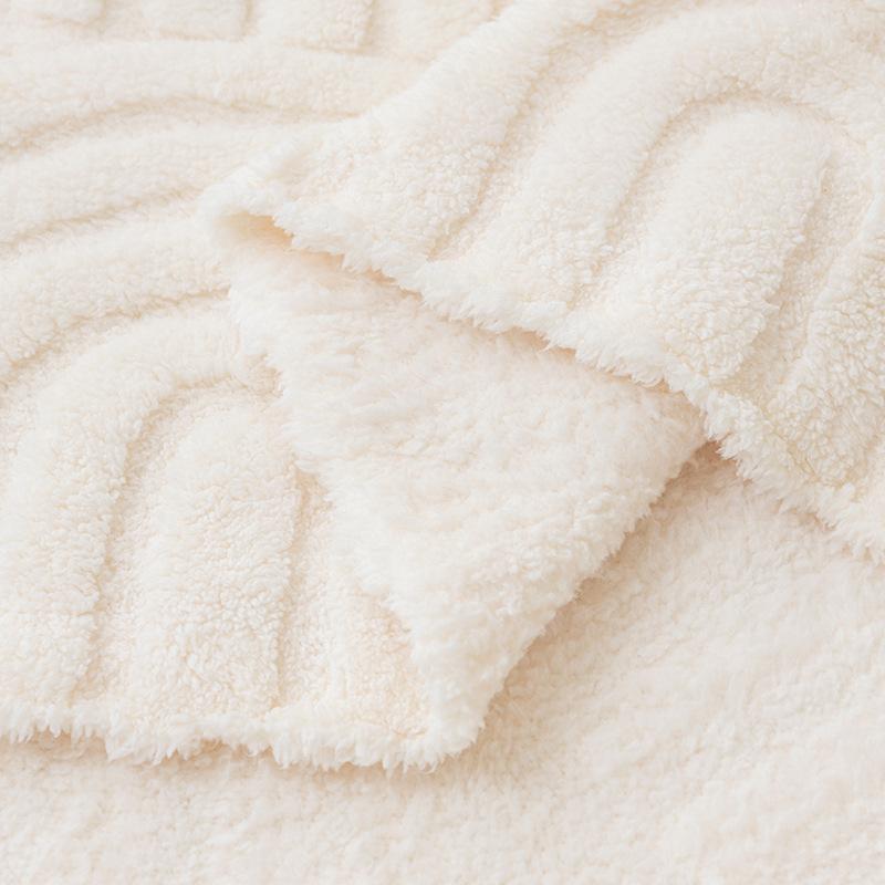 Plush Sofa Cover Four Seasons Universal Simple Modern Cream Style Sofa Cover Cloth Dirt-Proof Cover Cover