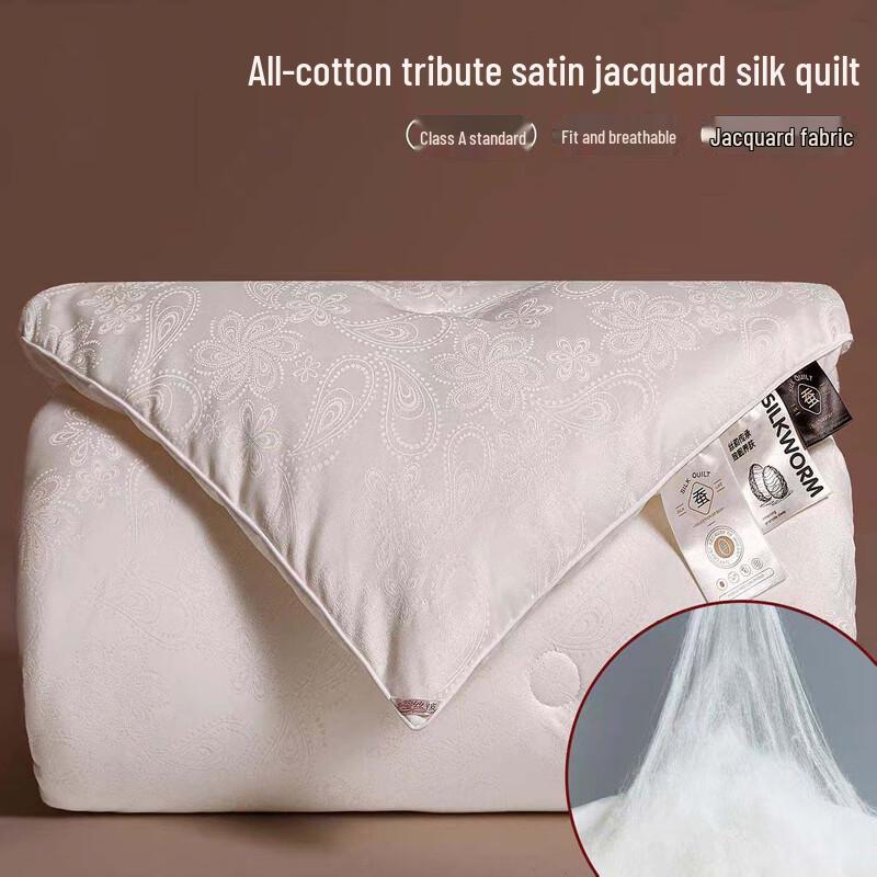 Yuanzhiwei Jacquard Cotton Sateen Mulberry Silk Quilt