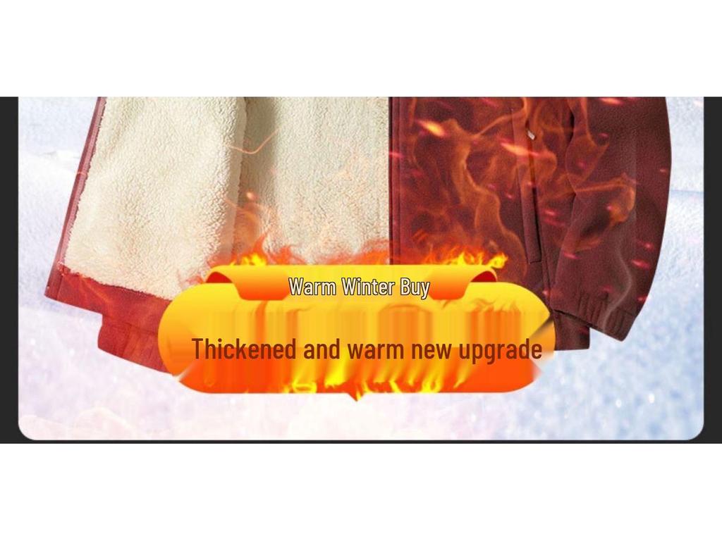 2024 Dad's Fleece-Lined Winter Jacket: Warm, Thick Stand-up Collar Coat for Middle-Aged and Elderly Men