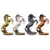 Elegant 12Inch Standing Horse Resins Statue Figurine for Home Decors and Office Space Tabletop Bookshelves Ornament