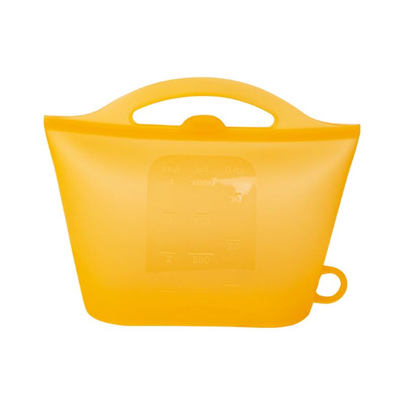 Silicone Reusable Food Bag Freezer Food Container Heat Resistant Leakproof Fresh Keeping Bags Sub-packing Sealing Bags