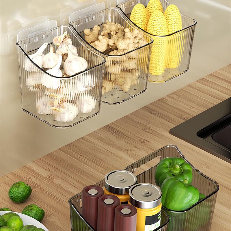 Xidian Wall-Mounted Kitchen Storage Baskets, 2-Pack