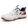 9106 Men's Shoes Rotating Buckle Badminton Low Top Tennis Table Leather Sports