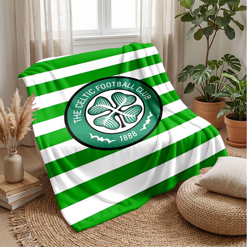 Koc z motywem Celtic FC Miękki koc z polaru flanelowego Ciepły lekki koc narzutowy do domu sofy łóżka
