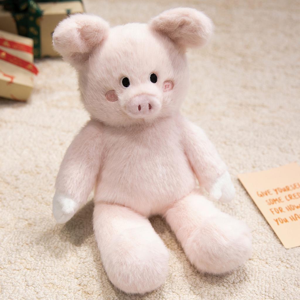 35cm Kawaii Animal Plush Toys Golden Monkey Fox Husky Penguin Stuffed Animal Pink Pig Soft Dolls Cuddle Gifts For Birthday