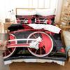 Steam Locomotive, Old-Fashioned, Shabby Train, Transportation, Digital Printing, Three-Piece Bed Sheet