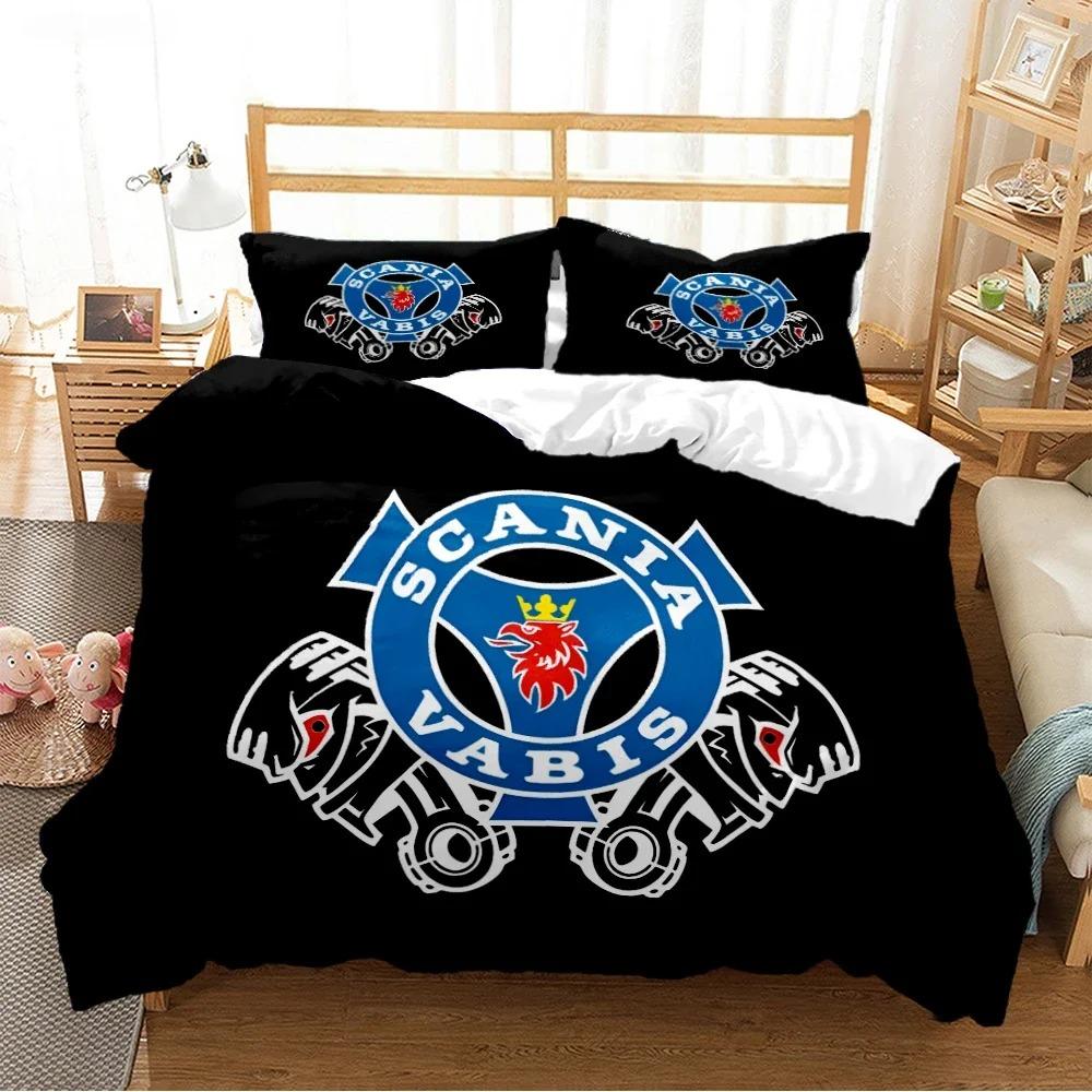 S-Scania Truck Eagle Head Duvet Cover Comforter Bedding Sets Soft Quilt Cover And Pillowcases For Teens Singledoublequeenking