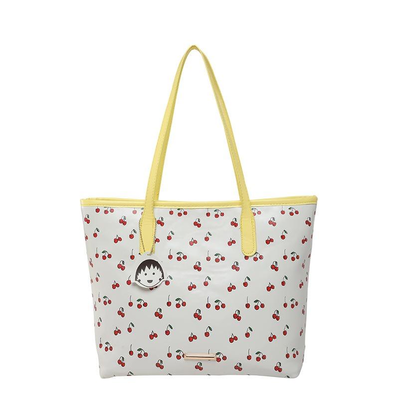 Cute Sweet Print Trend Fashion Large Capacity Commuting Practical Versatile Daily Tote Bag Shoulder Armpit Bag Women