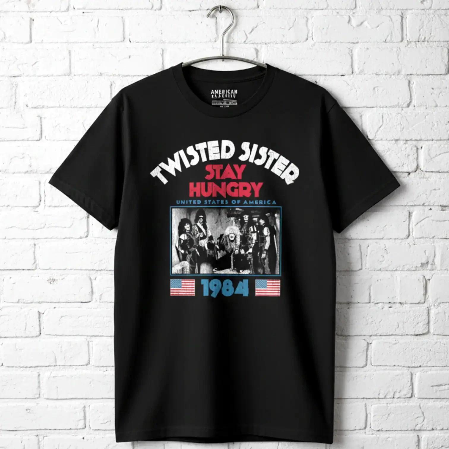 Twisted Sister Stay Hungry Tour 1984 Men s T Shirt XXL